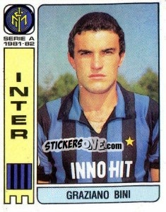 Cromo Graziano Bini - Calciatori 1981-1982 - Panini