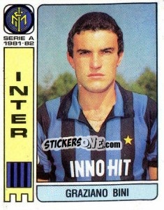 Sticker Graziano Bini - Calciatori 1981-1982 n. 176 - Panini