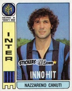 Sticker Nazzareno Canuti - Calciatori 1981-1982 n. 187 - Panini