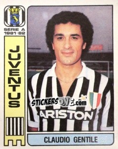 Sticker Claudio Gentile - Calciatori 1981-1982 n. 193 - Panini