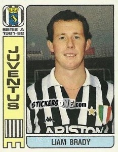 Figurina Liam Brady - Calciatori 1981-1982 - Panini