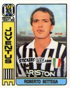 Sticker Roberto Bettega - Calciatori 1981-1982 n. 203 - Panini