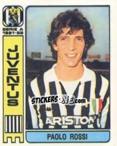 Sticker Paolo Rossi - Calciatori 1981-1982 n. 209 - Panini