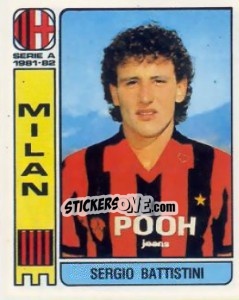 Sticker Sergio Battistini - Calciatori 1981-1982 n. 216 - Panini