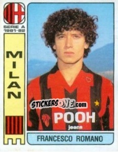 Sticker Francesco Romano - Calciatori 1981-1982 n. 217 - Panini