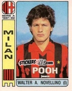 Sticker Walter A. Novellino - Calciatori 1981-1982 - Panini