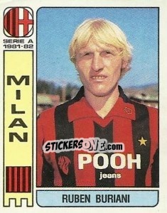Sticker Ruben Buriani - Calciatori 1981-1982 n. 221 - Panini