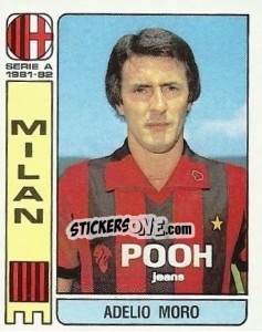 Sticker Adelio Moro - Calciatori 1981-1982 - Panini