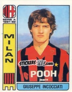 Sticker Giuseppe Incocciati - Calciatori 1981-1982 - Panini