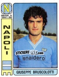 Cromo Giuseppe Bruscolotti - Calciatori 1981-1982 - Panini