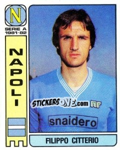 Figurina Filippo Citterio - Calciatori 1981-1982 - Panini