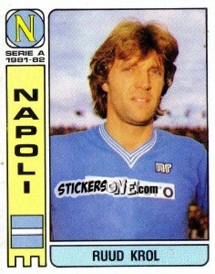 Sticker Ruud Krol - Calciatori 1981-1982 n. 233 - Panini