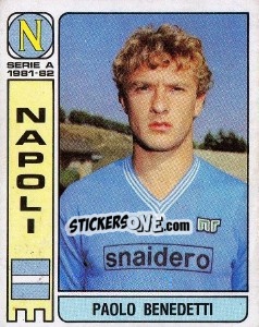 Figurina Paolo Benedetti - Calciatori 1981-1982 - Panini