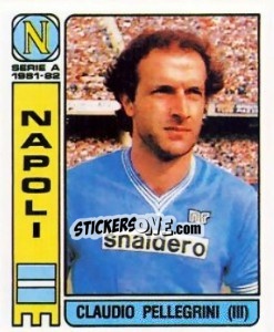 Sticker Claudio Pellegrini - Calciatori 1981-1982 - Panini