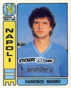 Sticker Raimondo Marino - Calciatori 1981-1982 - Panini