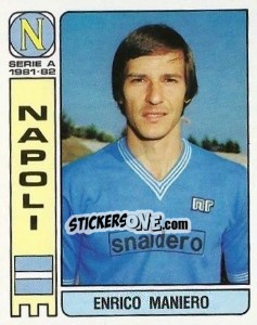Cromo Enrico Maniero - Calciatori 1981-1982 - Panini