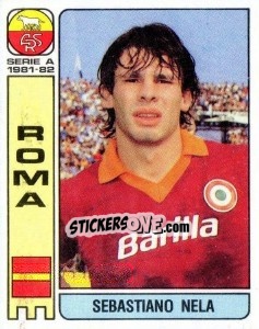 Sticker Sebastiano Nela - Calciatori 1981-1982 n. 250 - Panini