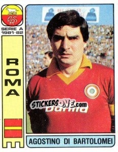 Cromo Agostino Di Bartolomei - Calciatori 1981-1982 - Panini
