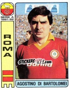 Sticker Agostino Di Bartolomei - Calciatori 1981-1982 n. 255 - Panini