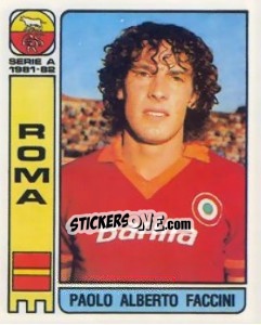 Cromo Paolo Alberto Faccini - Calciatori 1981-1982 - Panini