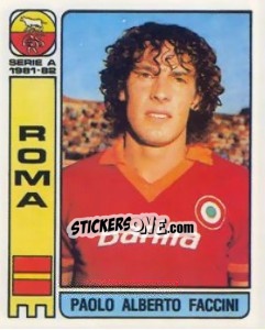 Sticker Paolo Alberto Faccini - Calciatori 1981-1982 n. 266 - Panini