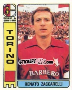 Sticker Renato Zaccarelli - Calciatori 1981-1982 - Panini