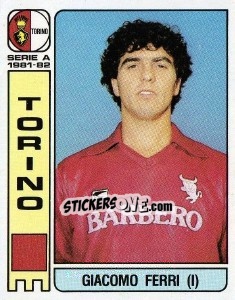 Sticker Giacomo Ferri - Calciatori 1981-1982 n. 274 - Panini