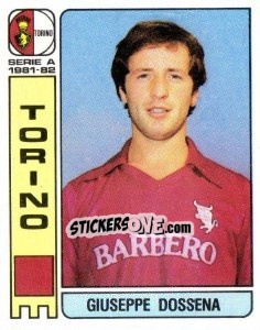 Cromo Giuseppe Dossena - Calciatori 1981-1982 - Panini