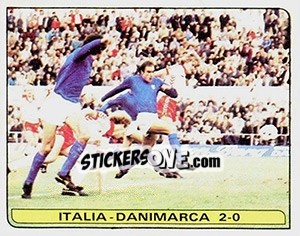 Sticker Italia - Danimarca 2-0 - Calciatori 1981-1982 n. 292 - Panini