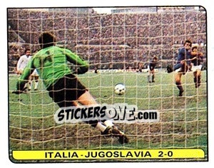 Sticker Italia - Jugoslavia 2-0 - Calciatori 1981-1982 - Panini