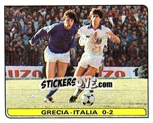 Sticker Grecia - Italia 0-2 - Calciatori 1981-1982 n. 294 - Panini