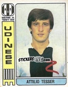 Sticker Attilio Tesser - Calciatori 1981-1982 n. 301 - Panini