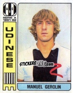 Sticker Manuel Gerolin - Calciatori 1981-1982 n. 304 - Panini
