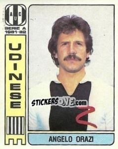 Sticker Angelo Orazi - Calciatori 1981-1982 - Panini