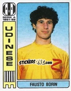Sticker Fausto Borin - Calciatori 1981-1982 - Panini