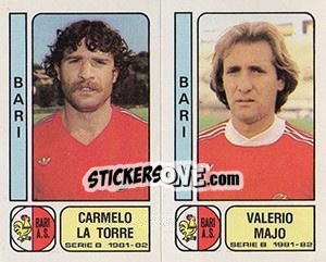 Sticker Carmelo La Torre / Valerio Majo - Calciatori 1981-1982 n. 322 - Panini