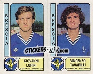 Sticker Giovanni Lorini / Vincenzo Tavarilli - Calciatori 1981-1982 - Panini