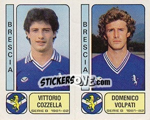 Sticker Vittorio Cozzella / Domenico Volpati - Calciatori 1981-1982 n. 332 - Panini