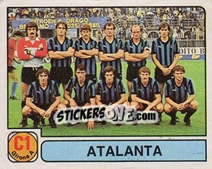 Cromo Squadra Atalanta - Calciatori 1981-1982 - Panini