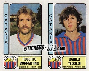 Sticker Roberto Sorrentino / Danilo Tedoldi - Calciatori 1981-1982 n. 341 - Panini