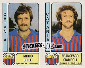 Figurina Mirco Brilli / Francesco Ciampoli - Calciatori 1981-1982 - Panini