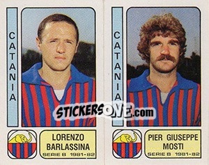 Sticker Lorenzo Barlassina / Pier Giuseppe Mosti - Calciatori 1981-1982 n. 344 - Panini