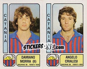 Sticker Damiano Morra / Angelo Crialesi - Calciatori 1981-1982 - Panini