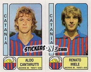 Sticker Aldo Catarutti / Renato Miele - Calciatori 1981-1982 - Panini
