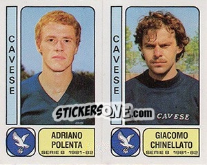 Sticker Adriano Polenta / Giacomo Chinellato - Calciatori 1981-1982 n. 350 - Panini