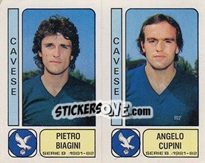 Sticker Pietro Biagini / Angelo Cupini - Calciatori 1981-1982 n. 351 - Panini