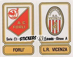 Figurina Scudetto Forli' / L.R. Vicenza