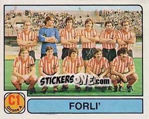 Figurina Squadra Forli' - Calciatori 1981-1982 - Panini