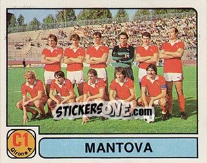 Figurina Squadra Mantova - Calciatori 1981-1982 - Panini