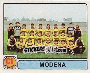 Figurina Squadra Modena - Calciatori 1981-1982 - Panini